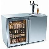 Perlick Hp48rt-s-3l-1r3 Refrigerator / Triple Tap Kegerator - Glass Left Do ....