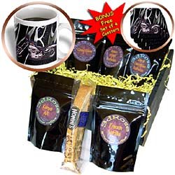 Coffee Gift Basket Picturing Harley-Davidson® Motorcycle - Coffee Gift Basket by 3dRose LLC