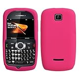 Solid Hot Pink Silicone Skin Gel Cover Case For Motorola Theory WX430