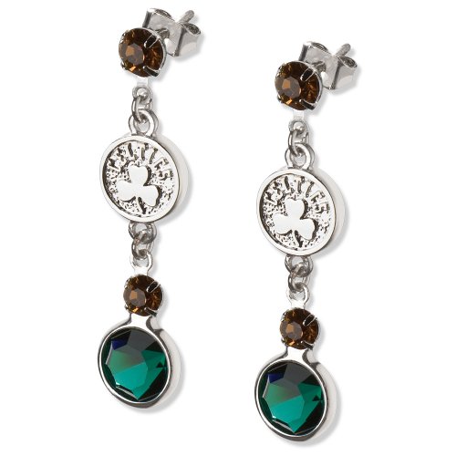 Boston Celtics Crystal Logo Earrings