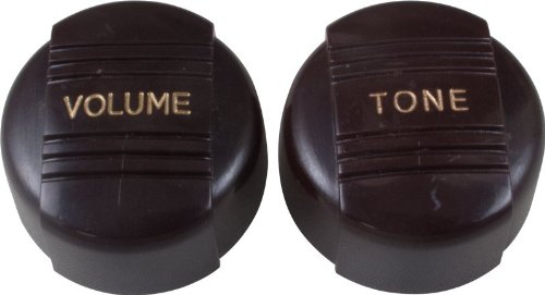 Knob - Vintage Brown Radio, 1 Volume, 1 Tone