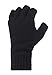 Mens Pair of Heat Holder 2.3 tog Thermal knitted FINGERLESS Gloves Black