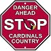 Arizona Cardinals Plastic Stop Sign 
