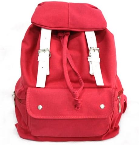 Cute Canvas Fashion Girl Casual Backpack Satchel School Book Red