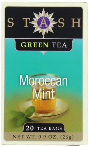 Stash Premium Moroccan Mint Green Tea, Tea Bags, 20-Count Boxes (Pack of 6)