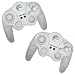 Doppelpack (2 x Controller): Wii und Gamecube Funkcontroller WEISS - Wireless Funk Controller mit Macro-Funktion. TOP Markenprodukt: Brooklyn