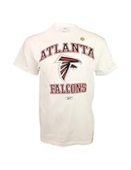 Sports: NFL Reebok Team Logo Short Sleeve T-Shirt (White) (Atlanta Falcons, Medium) - Reebok
