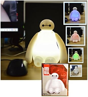 USB lamp 4 color light Baymax Super Hero 6 classic toys for kids height 16cm