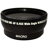 Zeikos ZE-WA52B 52mm 0.45X Wide Angle Lens for Camcorders and Digital Cameras (Black)