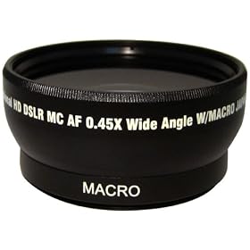Lens Zeikos ZE WA52B 52mm 0.45X high definition Super Wide Angle lens with Macro attachment includes lens pouch and cap covers Life Time Warranty ZE WA52B