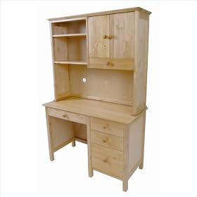 Tradewins Birch Youth Wood Student Computer Desk in Natural