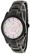JLO Women's Black IP Double Diamond Eye Watch #2373PMBK