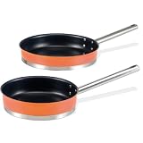 Produkt-Bild: BEEM  Bellina Plus Bratpfannenset, ca. 20 x 4.0 cm und 24x 4.5 cm, sonnenorange