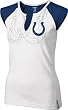Indianapolis Colts Women's White High Pitch Split Neck Top