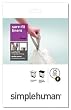 simplehuman Trash Can Liner F, 25 Liters/6.5 Gallons, 20-Count Bags (Pack of 3)