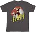 Search : DC Comics RUN FLASH RUN Superhero Adult Charcoal T-shirt Tee Shirt