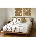 Amenity Organic Duvet Cover - Willow Cream + Sienna (King)