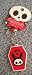 Skelanimals Coffin Jack Rabbit Coffin Keychain Hearts