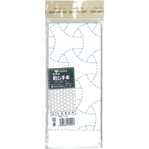 ナスカ 刺し子布 白 15丸昆沙門