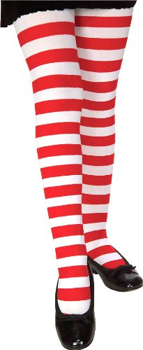 Red and White Striped Tights - Child - Accessories & Makeup