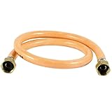 uxcell　シャワーホース　給湯器　チューブ　パイプ　プラスチック被覆　フレキシブル　オレンジ　1M