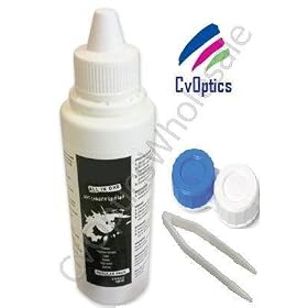 Coloured Contact Lens Solution , Case and Tweezers By Petrifeye For Contact Lenses