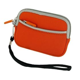 Click here to buy rooCASE Neoprene Sleeve (Orange) Carrying Case for Nikon Coolpix AW100 Digital Camera by rooCASE.