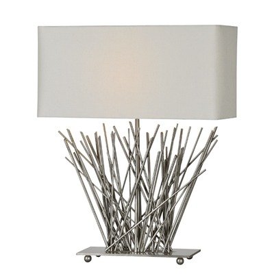 Stick Table Lamp in Satin Nickel