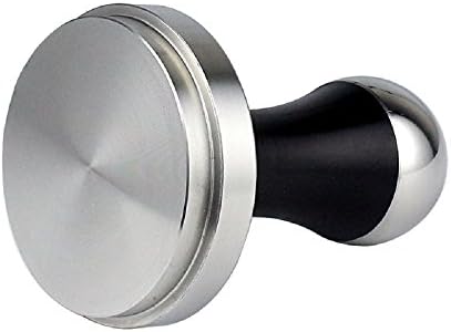 Love The Worder Stainless Steel double Coffee Tamper Machine Espresso Press Flat Base (57.5MM, Black)