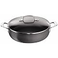 Tefal by Jamie Oliver 30 cm Hard Anodised Shallow Pan with Lid, Induction Compatible