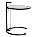 Francis Coffee Table with Glass Top - Black