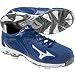 Mizuno Mens 9-Spike Blaze Elite G2 Amp Molded Cleats (Low) Royal/White 10 1/2