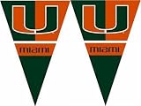BSI Miami Hurricanes Party Pennants - 50 Foot String