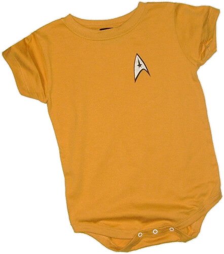 Star Trek Command Gold Uniform Infant Onesie Snapsuit