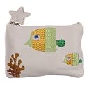 Mala Leather Green Fish Pinky Coin Purse