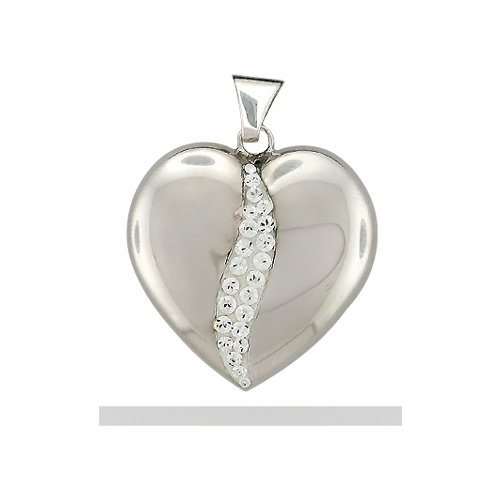Pasionista Medaillon 925 Sterling Silber Herz wei&szlig;e Kristalle 605524 Preisvergleich
