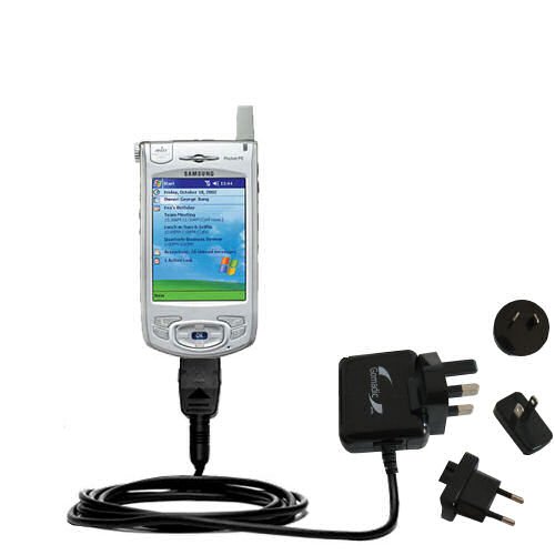 International Wall / AC Charger for the Samsung SPH-i700 - Gomadic Brand w/ TipExchange Technology
