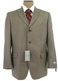 Jones NY Mens 3 Button Light Brown 120s Silk Wool Suit - Size 40R