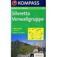 Silvretta, Verwallgruppe: Wander-, Bike- und Skitourenkarte. GPS-compatible. 1:50.000