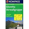 Silvretta, Verwallgruppe: Wander-, Bike- und Skitourenkarte. GPS-compatible. 1:50.000