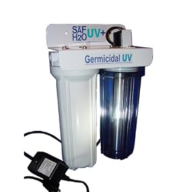 SAFH2O UV - Model 200 - 2 Stage Ultraviolet Water Purification System with .5 Micron Carbon Filter