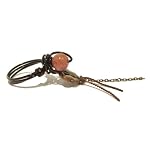 Rhodonite Ring 01 Wire Wrapped Pink Butterfly Black Stone Crystal Healing Handmade Natural Size 6