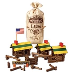 160-Piece Frontier Logs in Vintage Bag