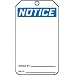 Accuform Signs MNT101CTP Notice Tag, Blank Front and Back, PF-Cardstock (Pack of 25)