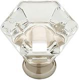 Liberty P19443-116-CP SN LH 1-3/4-Inch Faceted Acrylic Cabinet Hardware Knob by Liberty