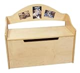 - Toy Chest/Bench w/Photo Frames-Nat