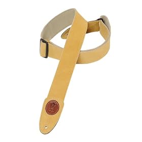 Levy's Leathers Suede Leather Guitar Strap,Tan