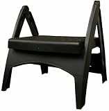 Adams Manufacturing 8530-02-3700 Quik-Fold® Step Stool, Black