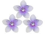 3 x 3 Nylon Plumeria Flower - Purple Makena Flower