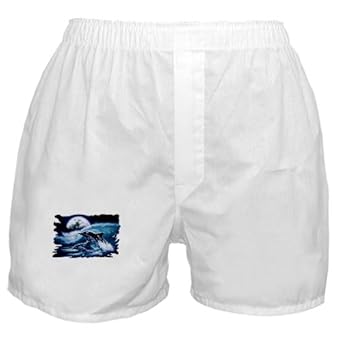 Artsmith, Inc. Boxer Short (Shorts) Moon Dolphins